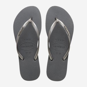 Infradito Havaianas Slim Logo Metallic Donna | 57148HLEX