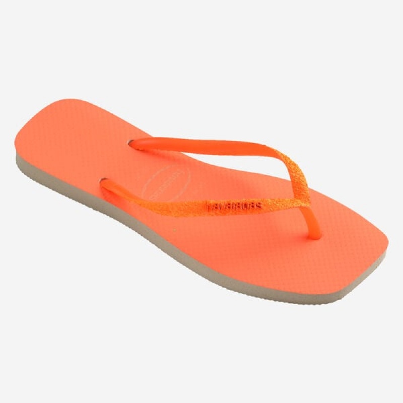 Infradito Havaianas Square Glitter Neon Donna | 69175THCR