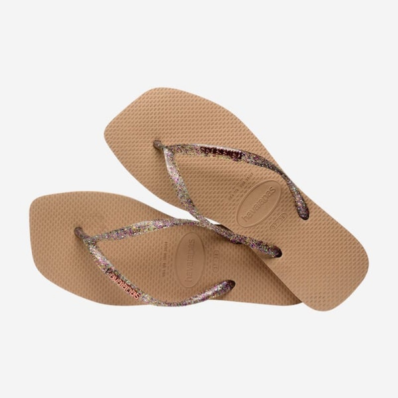 Infradito Havaianas Square Logo Metallic Donna | 05691ZYSI