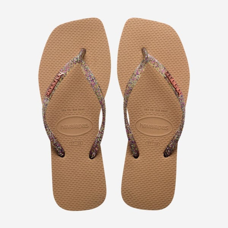 Infradito Havaianas Square Logo Metallic Donna | 05691ZYSI