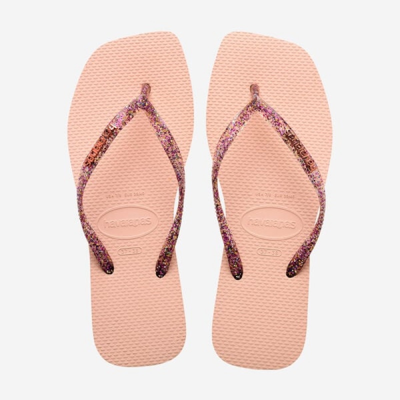 Infradito Havaianas Square Logo Metallic Donna | 54278TOWZ