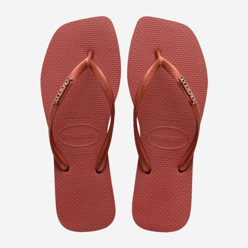 Infradito Havaianas Square Logo Metallic Donna | 47518COPQ