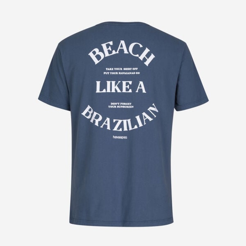 Magliette Havaianas Tshirt M Beach Like A Brazilian Uomo | 79365TUIO